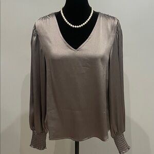 Elegant steel Gray Women's Top blu pepper small new